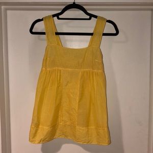 Max Studio Yellow Babydoll Tank Top